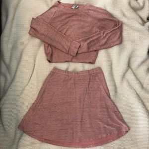American Apparel skirt & top set S/M